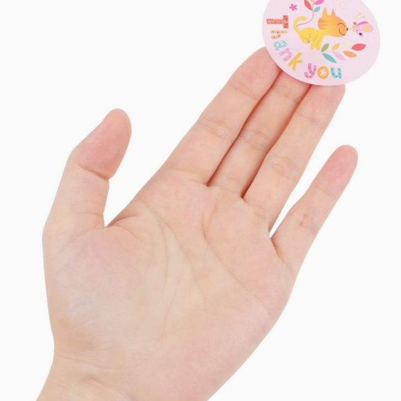 50 THANK YOU Stickers Cute Kitty Design 2" - Picture 1 of 10